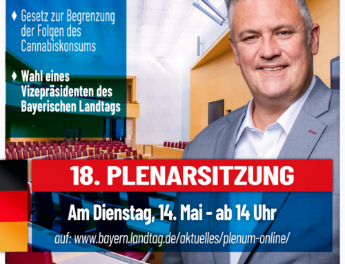 18. Plenarsitzung im Bayerischen Landtag