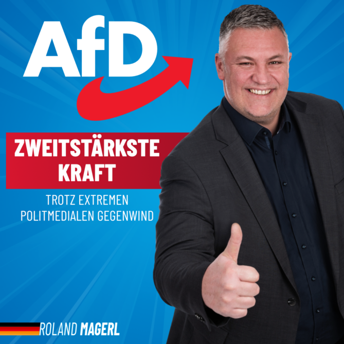 Roland Magerl AfD - AfD Zweitstärkste Kraft