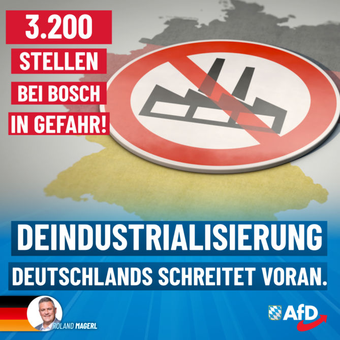 Roland Magerl AfD - Deindustrialisierung Deutschlands schreitet voran
