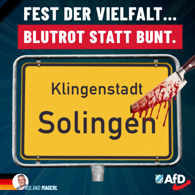 Roland Magerl AfD - Blutrot statt Bunt